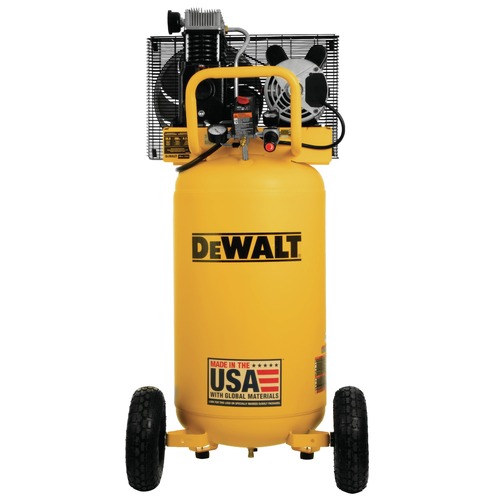 Air Compressors | Dewalt DXCM251.COM 2 HP 25 Gallon 200 Max PSI 7.7 SCFM @ 40 PSI 6.2 SCFM @ 90 PSI Oil-Lubed Belt Drive Electric Portable Vertical Air Compressor image number 0