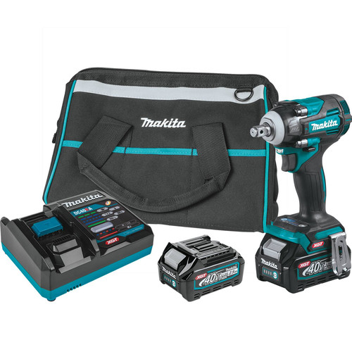 Impact Wrenches | Makita GWT04D 40V Max XGT Brushless Lithium-Ion 1/2 in. Cordless 4-Speed Impact Wrench with Friction Ring Anvil Kit (2.5 Ah) image number 0