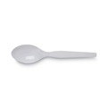 Cutlery | Dixie TM207 Heavy Mediumweight Plastic Polystyrene Cutlery Teaspoons - White (1000/Carton) image number 2