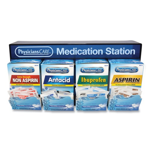 Early Labor Day Sale | PhysiciansCare 90780 Medication Station: Aspirin, Ibuprofen, Non Aspirin Pain Reliever, Antacid image number 0