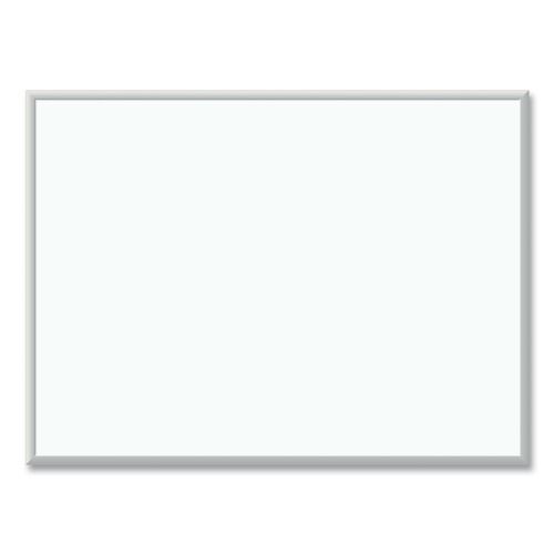 White Boards | U Brands 032U00-01 47 x 35 Melamine Dry Erase Board - White Surface/Silver Frame image number 0