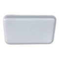 Food Trays, Containers, and Lids | GEN 16SWH 11.63 in. x 7.25 in. x 0.54 in. #16S Meat Trays - White (250/Carton) image number 2