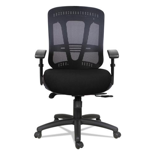 | Alera ALEEN4217 Eon Series Mid-Back Cushioned Multifunction Mesh Chair - Black image number 0