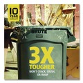 Trash Cans | Rubbermaid Commercial 1779739 Brute 55 Gallon Resin Container - Black (3/Carton) image number 8