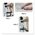  | Safco 5117 Task Master 17 in. to 35 in. Seat Height Supports Up to 250 lbs. Economy Industrial Chair - Black image number 4