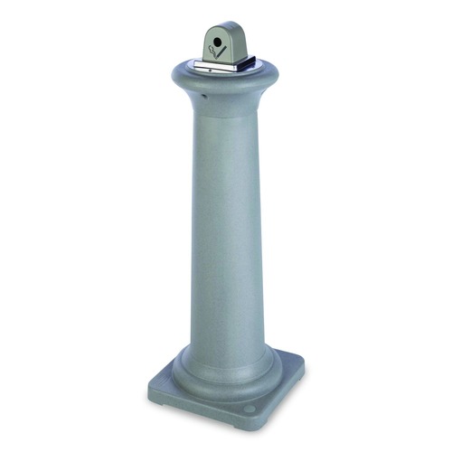 Trash & Waste Bins | Rubbermaid Commercial FG9W3000SSTON GroundsKeeper Tuscan 13 in. x 13 in. x 38.38 in. Receptacle - Sandstone image number 0