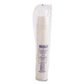 Food Service | SOLO VS608-02050 3.8 in. Diameter x 2.4 in. h 8 oz Double Poly Paper Food Containers - White (50/Pack, 20 Packs/Carton) image number 1