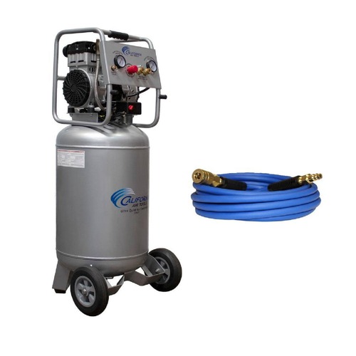 Portable Air Compressors | California Air Tools 20020H 20 Gallon 2 HP Ultra Quiet and Oil-Free Steel Tank Air Compressor Hose Kit image number 0