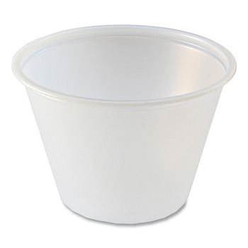 Fabri-Kal 2.5 oz. Plastic Portion Cups - Translucent (10/Carton)
