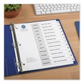 Office Jansan | Avery 11126 Ready Index 11 in. x 8.5 in. 12-Tab Jan. to Dec. Customizable TOC Dividers - Black and White (1-Set) image number 2