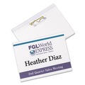 Office Jansan | Avery 74540 4 in. x 3 in. Top Load Pin-Style Badge Holder with Laser/Inkjet Insert - White (100/Box) image number 5