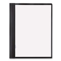 Office Jansan | ACCO A7026101A 8.5 in. x 11 in. 0.5 in. Capacity Prong Fastner Vinyl Report Cover - Clear/Black (10/Pack) image number 1
