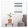Calendars & Planners | House of Doolittle 343 14-Month: Dec 2025 to Jan 2027 15.5 in. x 22 in. Bar Harbor Recycled Wirebound 3-Months-Per-Page Wall Calendar - White/Blue/Gray image number 3