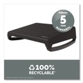 Office Jansan | Fellowes Mfg Co. 100098566 19.3 in. x 14.2 in. x 3.9 in. Breyta Foot Rest - Black image number 7