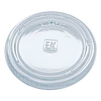 Fabri-Kal 3.25 oz to 5.5 oz Plastic Portion Cup Lids - Clear (2500/Carton)