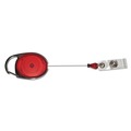 Office Jansan | Advantus 75552 30 in. Extension Carabiner-Style Retractable ID Card Reel - Assorted (20/Pack) image number 1