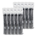 Cups and Lids | SOLO TLB316-0004 Traveler Cappuccino Style Dome Lid Fits 10 oz. to 24 oz. Cups - Black (1000/Carton) image number 2