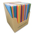 File Folders | Roaring Spring 54200 Accommodates (100) 11 in. x 8.5 in. Sheets Pocket Folder with Prongs - Randomly Assorted Colors (100/Carton) image number 0