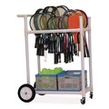 Utility Carts | Champion Sports ATRCT 20 in. Wide x 33 in. Long All-Terrain ABS Racket Cart - White image number 0