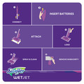 Cleaning & Janitorial Supplies | Swiffer 08443 WetJet 11.3 in. x 5.4 in. System Cloth Refills - White (24-Piece/Box, 4 Boxes/Carton) image number 2