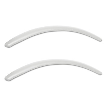 Alera Neratoli Series 1.77 in. x 15.15 in. x 0.59 in. Replacement Faux Leather Arm Pads for Neratoli Series Chairs - White (1-Pair)