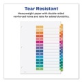 Office Jansan | Avery 11143 Ready Index 11 in. x 8.5 in. 15-Tab Traditional Color Customizable TOC 1 to 15 Tab Dividers - Multicolor (1-Set) image number 6