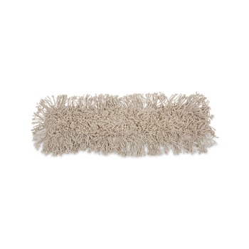 Boardwalk 24 in. x 3 in. Cotton Dust Mop Head - White