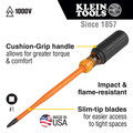 Klein Tools 6984INS #1 Square Tip 4 in. Round Shank Insulated Screwdriver image number 5