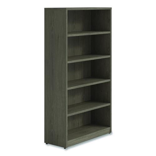 Office Filing Cabinets & Shelves | Alera AE1NNN-B36651 TOM 36 in. x 14 in. x 65 in. 5-Shelf Seville Bookcase - Walnut image number 0