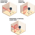 Rotary Lasers | Bosch GLL55 50 ft. Self-Leveling Cross-Line Laser image number 3