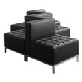  | Alera ALEQB8016 QUB Series 26.38 in. x 26.38 in. x 30.5 in. Corner Sectional - Black image number 5