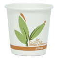 Cups and Lids | SOLO 378RC-J8484 Bare by Solo Eco-Forward 8 oz. PCF Paper Hot Cups - White (1000/Carton) image number 1