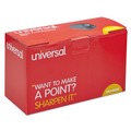 Office Jansan | Universal UNV30010 3.13 in. x 5.75 in. x 4 in. AC-Powered Electric Pencil Sharpener - Black image number 0