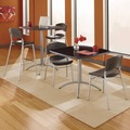  | Iceberg 65618 36 in. x 36 in. x 30 in. CafeWorks Cafe-Height Square Table - Graphite Granite/Silver image number 6
