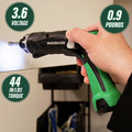 Electric Screwdrivers | Metabo HPT DB3DL2M 3.6V Brushed Lithium-Ion 1/4 in. Cordless Screwdriver Kit (1.5 Ah) image number 2