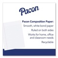 Cleaning & Janitorial Supplies | Pacon P2441 8 in. x 10.5 in. 5-Hole Wide/Legal Rule Composition Paper (500/Pack) image number 2