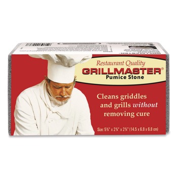 Pumie Grillmaster Griddle and Grill Cleaning Brick 5.75 x 2.75 Gray (12/Carton)