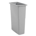 Trash & Waste Bins | Boardwalk 1868188 23 gal. Plastic Slim Waste Container - Gray image number 1
