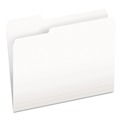  | Pendaflex 152 1/3 WHI 1/3-Cut Tabs Assorted Letter Size Colored File Folders - White (100/Box) image number 0