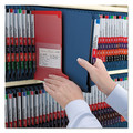 Office Jansan | Smead 26784 End Tab Pressboard Classification Folders with Six SafeSHIELD Fasteners - Letter, Dark Blue (10/Box) image number 5