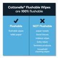 Cleaning & Disinfecting Wipes | Cottonelle 10358 5 in. x 7.25 in. 1-Ply Fresh Care Flushable Cleansing Cloths - White (8/Carton) image number 7