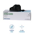 Disposable Gloves | Boardwalk 396SCTA Disposable General-Purpose Powder-Free Nitrile Gloves Small Black 4.4 mil 100/Box 10 Boxes/Carton image number 7