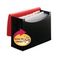 Office & Office Supplies | Smead 70866 0.88 in. Expansion 12-Pocket Letter Size Poly Expanding File - Black/Red image number 3
