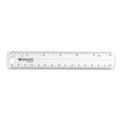 Office Jansan | Westcott 45016 6 in. Long Standard/Metric Transparent Shatter-Resistant Plastic Ruler - Clear image number 0