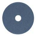 Cleaning & Janitorial Accessories | Boardwalk BWK4013BLU 13 in. Diameter Scrubbing Floor Pads - Blue (5/Carton) image number 0
