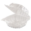 Just Launched | Dart C57PST1 5.8 in. x 6 in. x 3 in. ClearSeal Hinged-Lid Plastic Containers - Clear (125/Pack, 4 Packs/Carton) image number 0