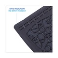 Cleaning & Janitorial Supplies | Boardwalk BWKUMBB 17.5 in. x 20 in. 2.0 Rubber Urinal Mat - Black (6/Carton) image number 2