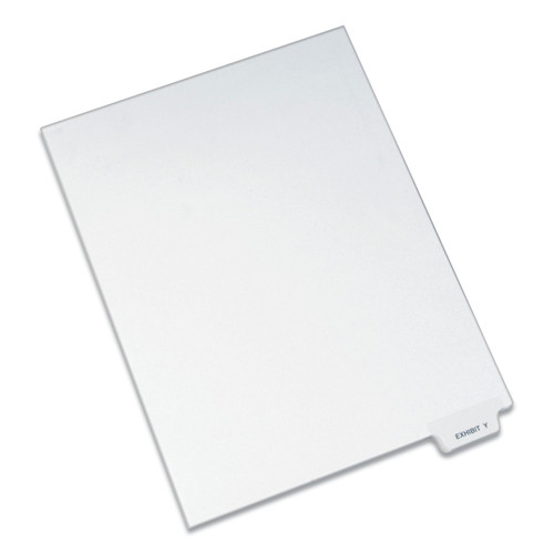 Customer Appreciation Sale - Save up to $60 off | Avery 12398 11 in. x 8.5 in. 26 Tab Letter Y Legal Bottom Tab Index Dividers - White (25-Piece/Pack) image number 0