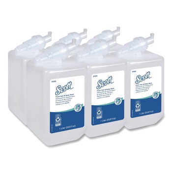 Scott 1000 ml Pro Foam Hair and Body Wash Refill - Floral (6/Carton)