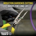 Pliers | Klein Tools VDV026-049 7 in. Connector Crimping Needle Nose Pliers - Yellow image number 5